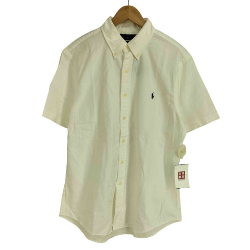 ラルフローレン RALPH LAUREN SLIM FIT ポニー刺繍 コットン B.D S/S シャツ メンズ import:L