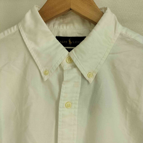 ラルフローレン RALPH LAUREN SLIM FIT ポニー刺繍 コットン B.D S/S シャツ メンズ import:L