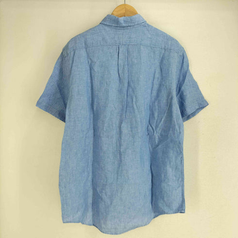 ポロラルフローレン POLO RALPH LAUREN ポニー刺繍 リネン S/S ボタンダウン シャツ メンズ import:L