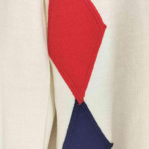 80s- 刺繍デザインクルーネックニット メンズ