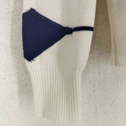 80s- 刺繍デザインクルーネックニット メンズ