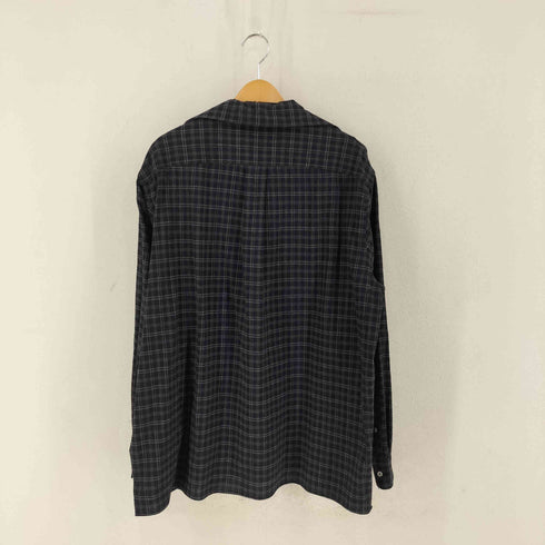 キャプテンサンシャイン KAPTAIN SUNSHINE チェック柄 ウール プルオーバー シャツ メンズ