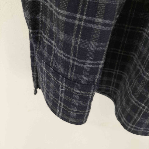 キャプテンサンシャイン KAPTAIN SUNSHINE チェック柄 ウール プルオーバー シャツ メンズ