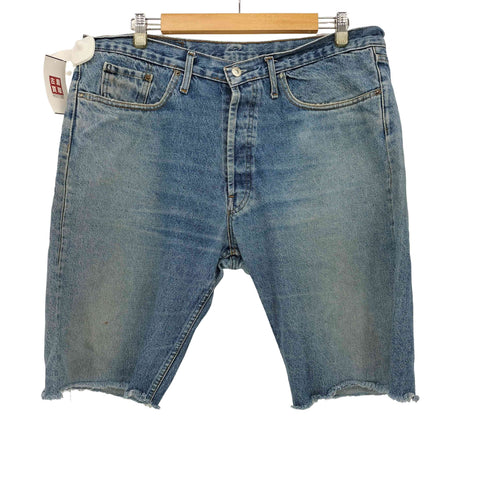 リーバイス Levis 501 カットオフ リメイク ボタンフライ デニム パンツ ポケットシングル ボタン裏刻印無し リベット刻印 USA STYLE メンズ W40