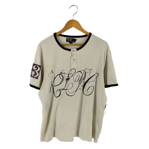 ポロバイラルフローレン Polo by RALPH LAUREN プリント ヘンリーネック Tシャツ メンズ import:XL
