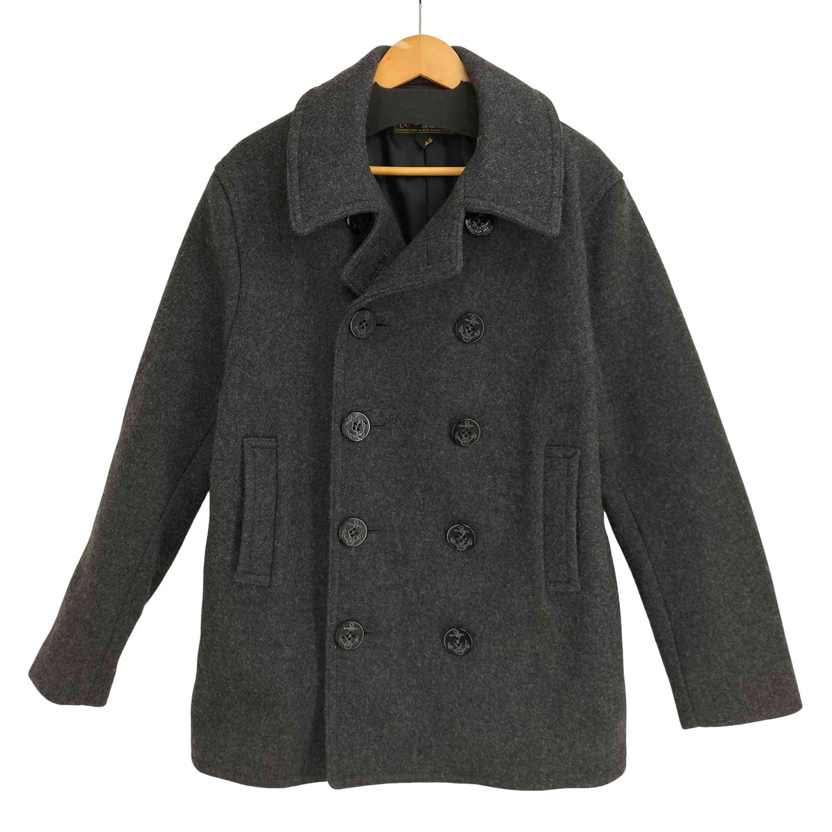 United Carr by BUZZ RICKSONS ウール Pコート メンズ US：42