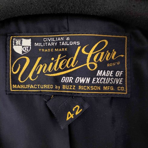 United Carr by BUZZ RICKSONS ウール Pコート メンズ US:42
