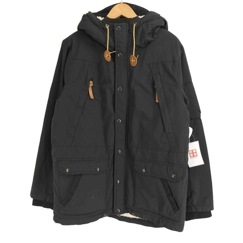 カンビオ CAMBIO ナイロン フーデッドジャケット 裏地ボア メンズ import:L