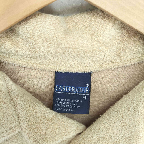 キャリアクラブ CAREER CLUB USA製 フロントポケットパイルシャツ メンズ M