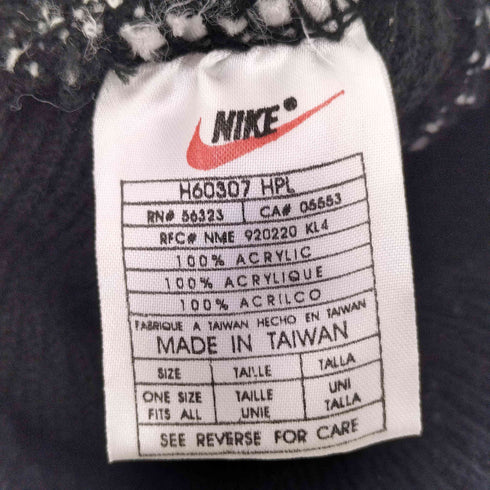 ナイキ NIKE 90s 白タグ スウッシュロゴ アクリル ニット帽 メンズ ONE SIZE