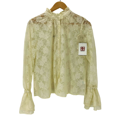 フリークスストア FREAKS STORE 23AW 柄チュール袖フレアTOPS ブラウス レディース FREE