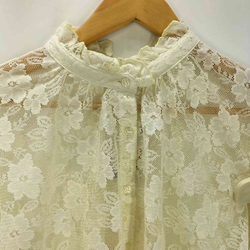 フリークスストア FREAKS STORE 23AW 柄チュール袖フレアTOPS ブラウス レディース FREE