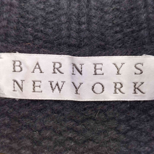 バーニーズニューヨーク BARNEYS NEWYORK 貝ボタン カシミヤ100 ハイネックカーディガン レディース 38