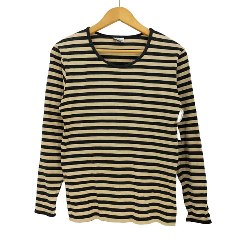 マリメッコ marimekko Pitkahiha ボーダー クルーネック Tシャツ レディース import:XS