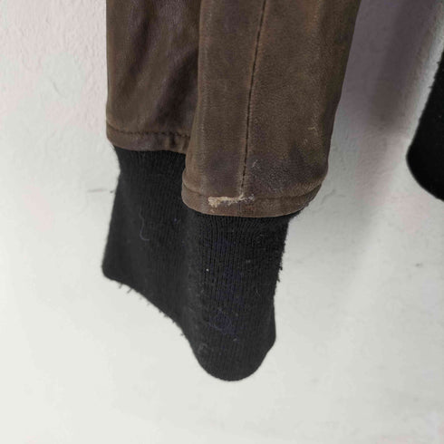 ジェネティックマニュピュレイション Genetic Manipulation ファー付きフーデットレザージャケット レディース JPN:M