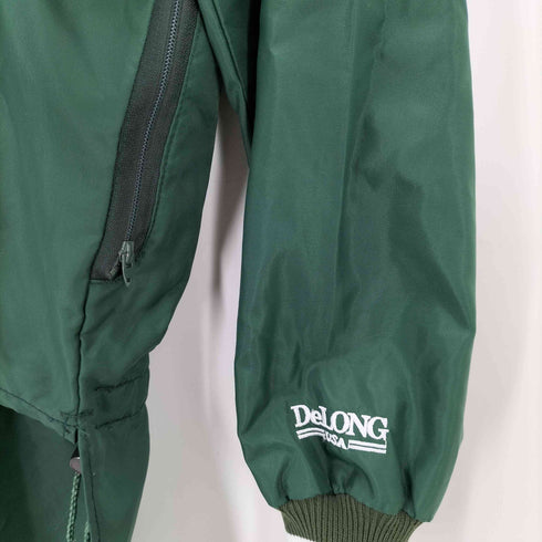 ディロング Delong 80s USA製 ロケットTALON 裏地メッシュ バックプリントナイロンプルオーバー メンズ
