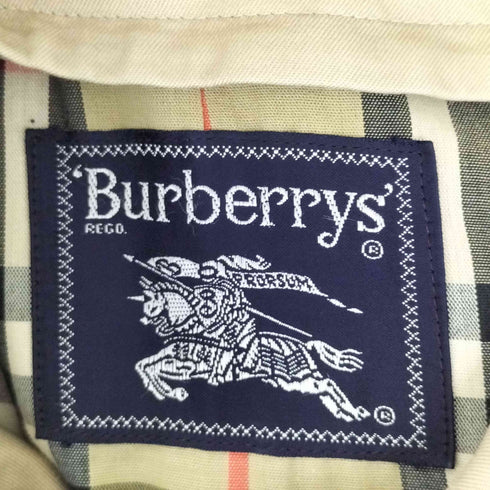 バーバリーズ BURBERRYS 裏地ノバチェック 比翼ステンカラーコート メンズ