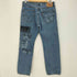 リーバイス Levis 505 STRAIGHT FIT 盗賊の極意 リメイク アニメ キャラクター イラスト ペイントデニム メンズ W31 L30