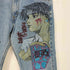 リーバイス Levis 505 STRAIGHT FIT 盗賊の極意 リメイク アニメ キャラクター イラスト ペイントデニム メンズ W31 L30