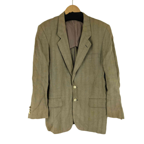 コムデギャルソンオム COMME des GARCONS HOMME 80S ストライプリネン 2Bテーラードジャケット メンズ JPN:S