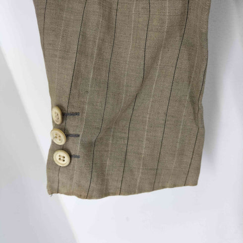 コムデギャルソンオム COMME des GARCONS HOMME 80S ストライプリネン 2Bテーラードジャケット メンズ JPN:S