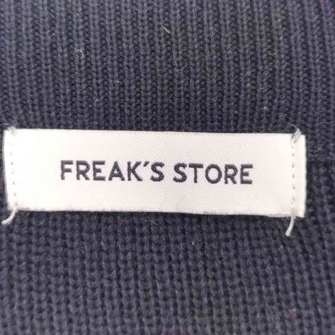 フリークスストア FREAKS STORE リラックスフィット 異素材切り替え ドッキング クルーネックニット メンズ JPN:S