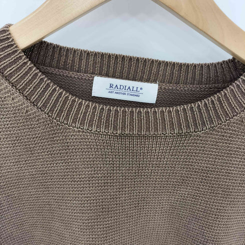 ラディアル RADIALL LUDWIG CREW NECK SWEATER L/S ストーンウォッシュ加工 クルーネック コットンニットセーター メンズ import:M