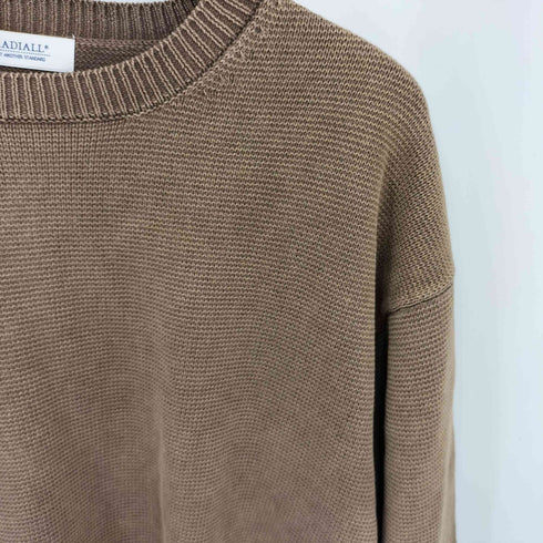 ラディアル RADIALL LUDWIG CREW NECK SWEATER L/S ストーンウォッシュ加工 クルーネック コットンニットセーター メンズ import:M