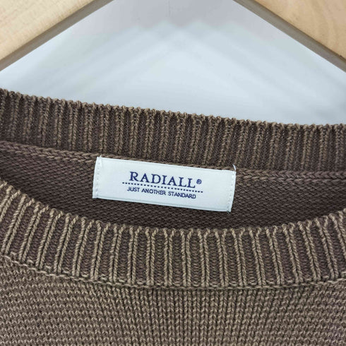 ラディアル RADIALL LUDWIG CREW NECK SWEATER L/S ストーンウォッシュ加工 クルーネック コットンニットセーター メンズ import:M