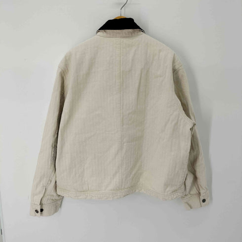 ザラ ZARA CONTRAST STRIPED TEXTURED JACKET メンズ JPN:XL