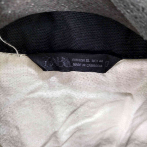 ザラ ZARA CONTRAST STRIPED TEXTURED JACKET メンズ JPN:XL