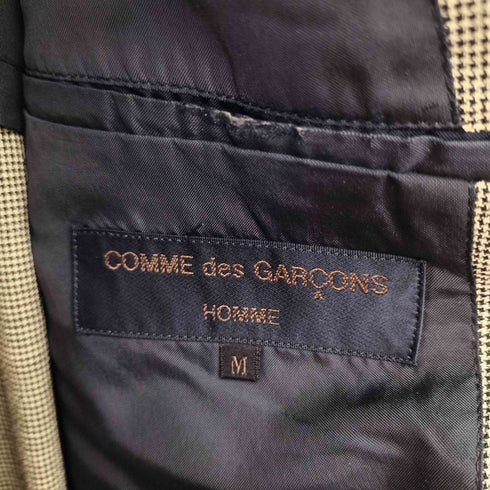 コムデギャルソンオム COMME des GARCONS HOMME 95AW 田中オム 千鳥格子柄 2Bウールテーラードジャケット メンズ JPN:M