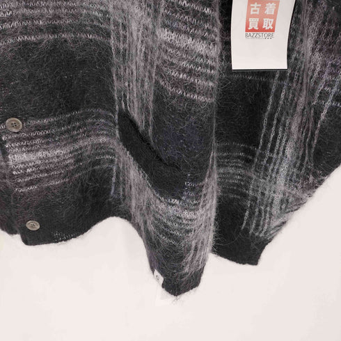 ラディアル RADIALL ROBBER DUB CARDIGAN SWEATER L/S モヘアカーディガン メンズ import:L