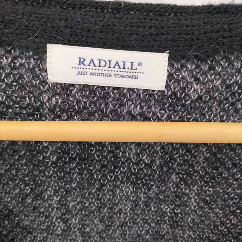 ラディアル RADIALL ROBBER DUB CARDIGAN SWEATER L/S モヘアカーディガン メンズ import:L