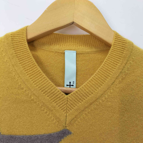 plusplus カシミヤ Vネック セーター レディース JPN:36