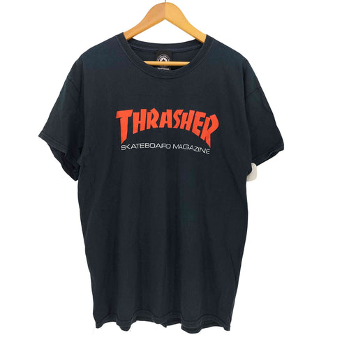 スラッシャー THRASHER ロゴ プリント クルーネック S/S Tシャツ メンズ import:L