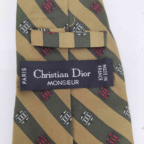 クリスチャンディオール Christian Dior ストライプ柄 ネクタイ メンズ