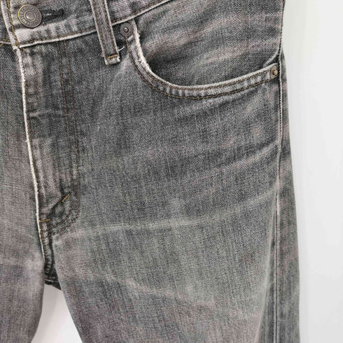 リーバイス Levis 02年 7月製造 505 ボタン裏J38刻印 ダメージ ブラックデニムパンツ メンズ W30 L34