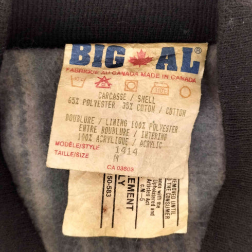 BIG AL カナダ製 裏フリースキルティングダウンベスト メンズ JPN:M