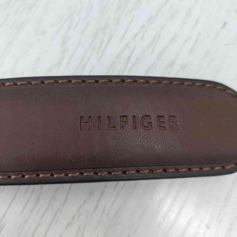 トミーヒルフィガー TOMMY HILFIGER 編み込みレザーベルト メンズ 34/85