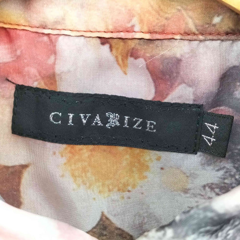シヴァーライズ CIVARIZE 透けシフォンフラワーロングシャツ Y2K レディース JPN:44
