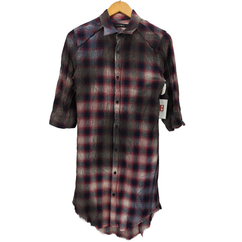 シヴァーライズ CIVARIZE Graffity Long check shirt ロング チェック シャツ Y2K メンズ JPN:44