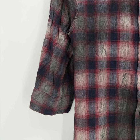 シヴァーライズ CIVARIZE Graffity Long check shirt ロング チェック シャツ Y2K メンズ JPN:44
