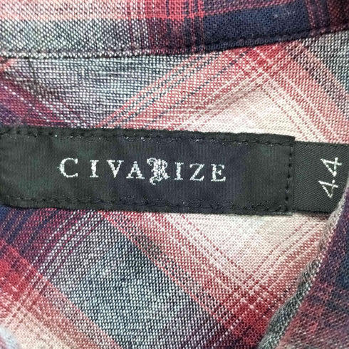シヴァーライズ CIVARIZE Graffity Long check shirt ロング チェック シャツ Y2K メンズ JPN:44