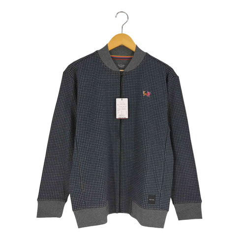 ポールスミス Paul Smith ハウンドトゥースジャカードジップアップ ブルゾン メンズ import:L