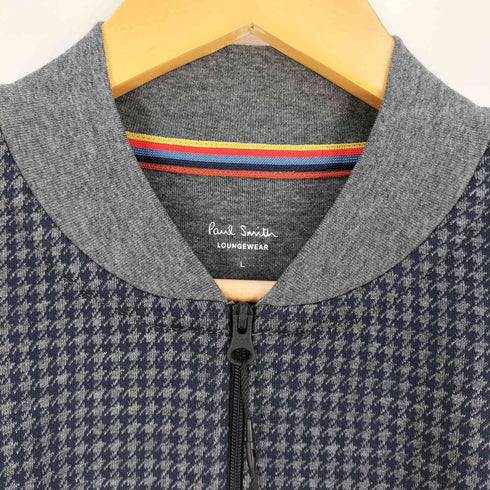 ポールスミス Paul Smith ハウンドトゥースジャカードジップアップ ブルゾン メンズ import:L