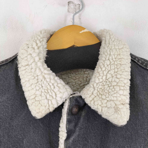 リーバイス Levis 80S MADE IN USA 裏ボア ブラック デニムジャケット メンズ 40R