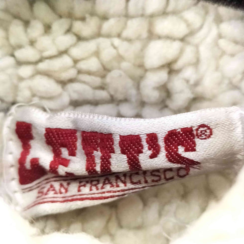 リーバイス Levis 80S MADE IN USA 裏ボア ブラック デニムジャケット メンズ 40R