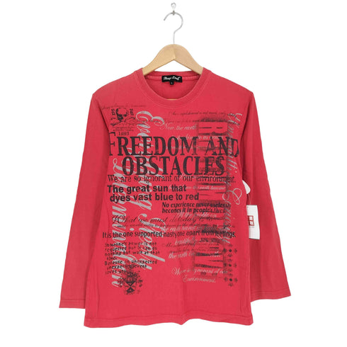 BAYLEAF Y2K 英字プリント クルーネックTシャツ メンズ JPN:L