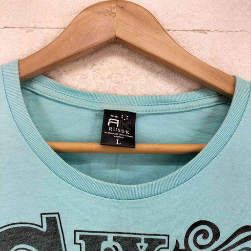 AK RUSS・K Y2K フロントプリントクルーネック長袖Tシャツ メンズ JPN:L